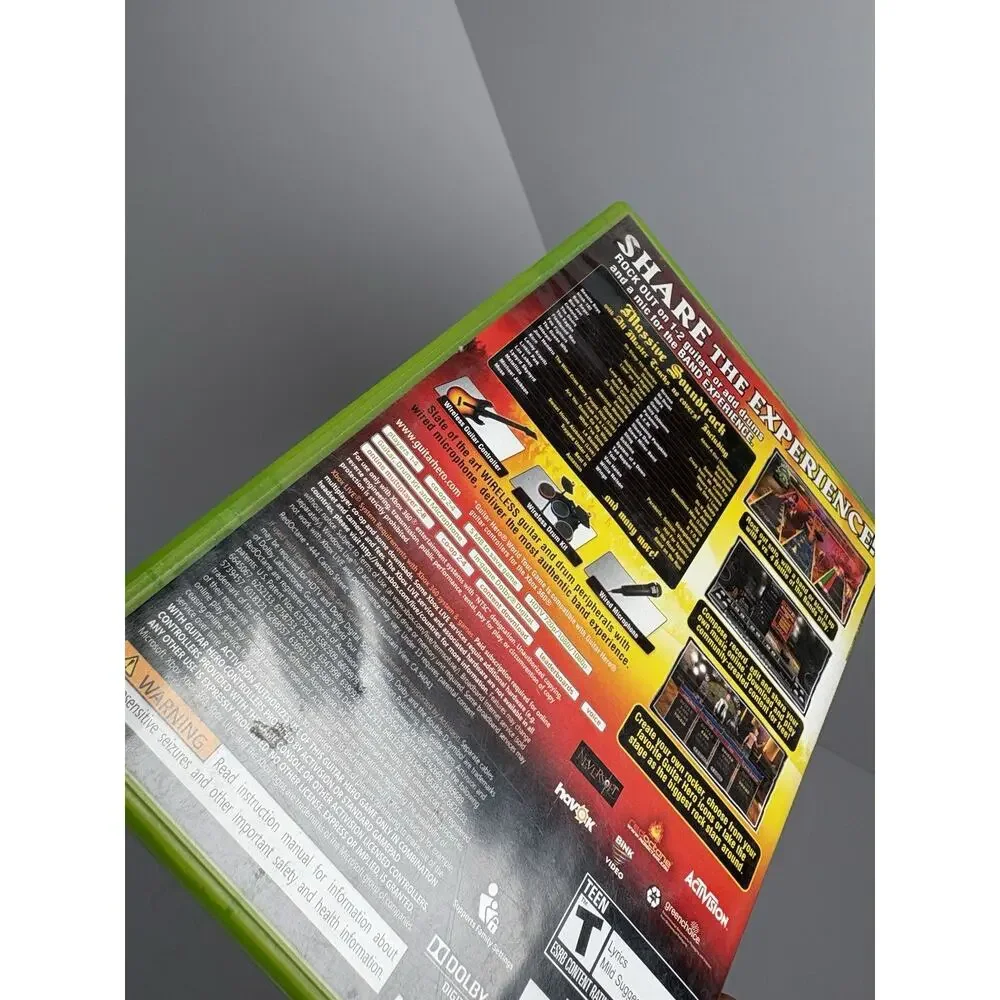 Guitar Hero World Tour Xbox 360 Empty Case Replacement OEM